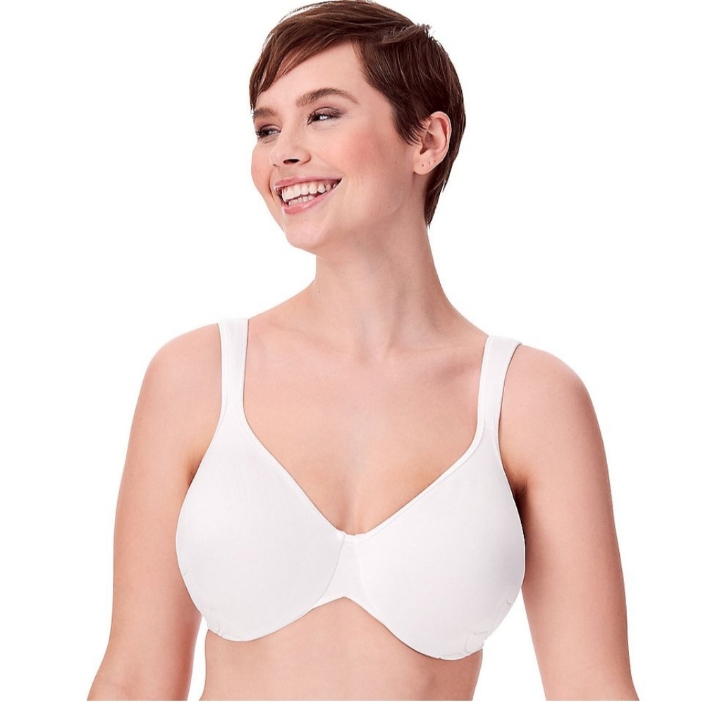 White Full-Figure Seamless Underwire Bra 36DDD